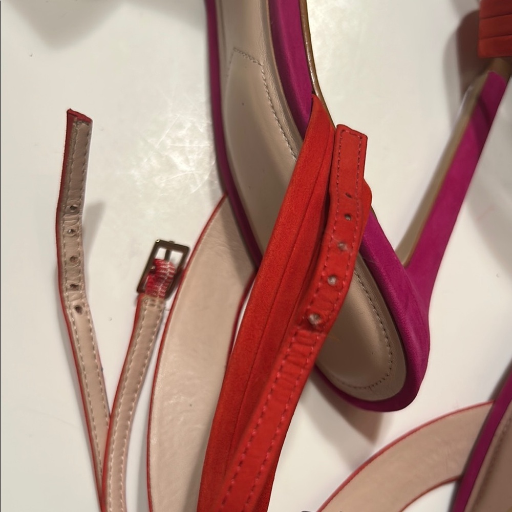 Aldo Red and Pink Stiletto Heels - Picture 9 of 11